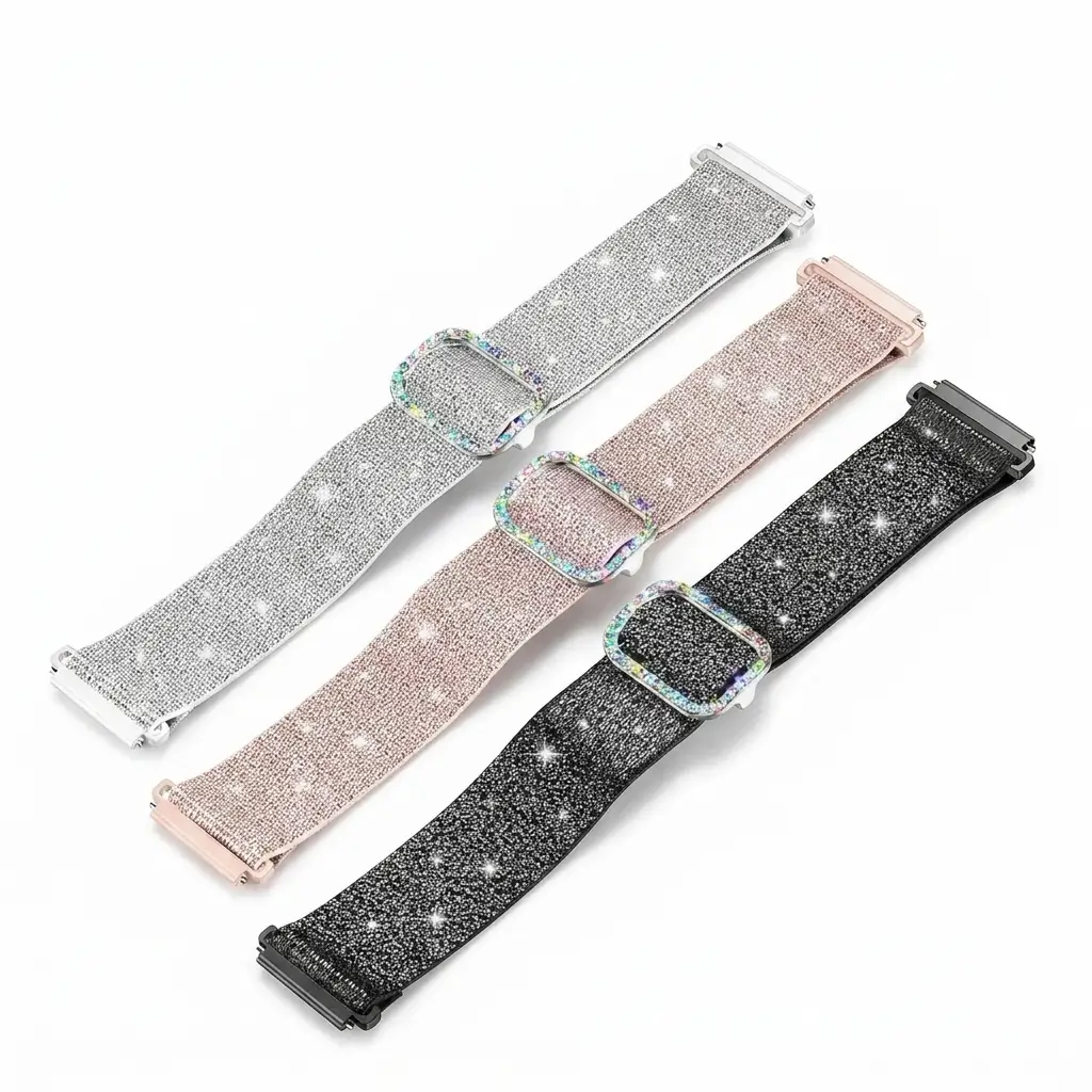Letoid Bling Stretchy Nylon Bands for Samsung Galaxy Watch women